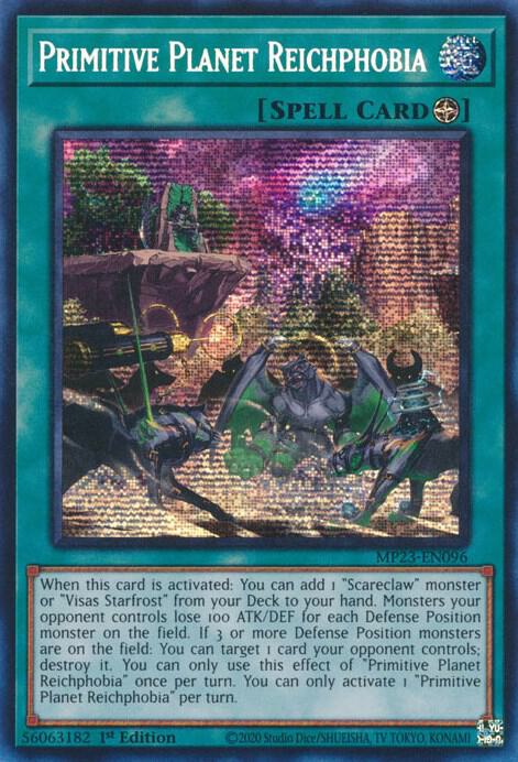 Primitive Planet Reichphobia MP23-EN096 card from 25th Anniversary Tin: Dueling Heroes Mega Pack