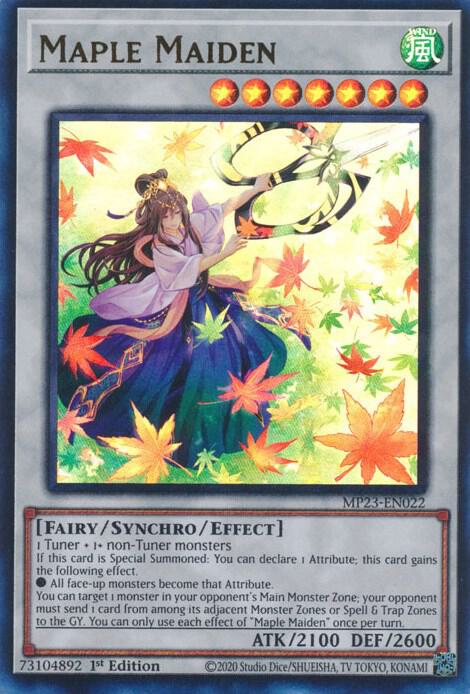Maple Maiden MP23-EN022 card from 25th Anniversary Tin: Dueling Heroes Mega Pack