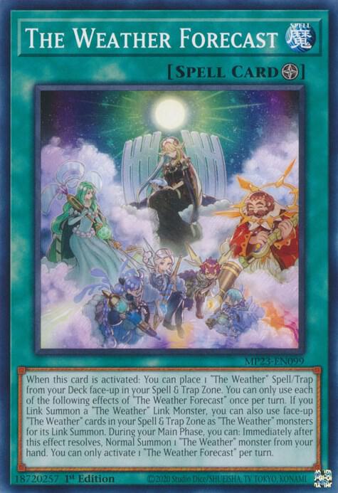 The Weather Forecast MP23-EN099 card from 25th Anniversary Tin: Dueling Heroes Mega Pack