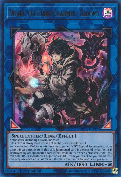 Dharc the Dark Charmer, Gloomy MP23-EN025 card from 25th Anniversary Tin: Dueling Heroes Mega Pack