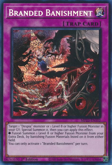 Branded Banishment MP23-EN102 card from 25th Anniversary Tin: Dueling Heroes Mega Pack