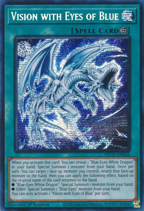 Vision with Eyes of Blue MP23-EN026 card from 25th Anniversary Tin: Dueling Heroes Mega Pack