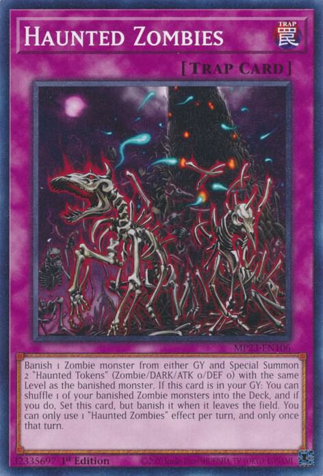 Haunted Zombies MP23-EN106 card from 25th Anniversary Tin: Dueling Heroes Mega Pack