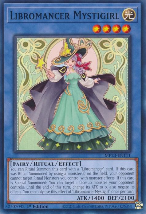 Libromancer Mystigirl MP23-EN111 card from 25th Anniversary Tin: Dueling Heroes Mega Pack