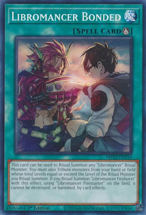 Libromancer Bonded MP23-EN114 card from 25th Anniversary Tin: Dueling Heroes Mega Pack