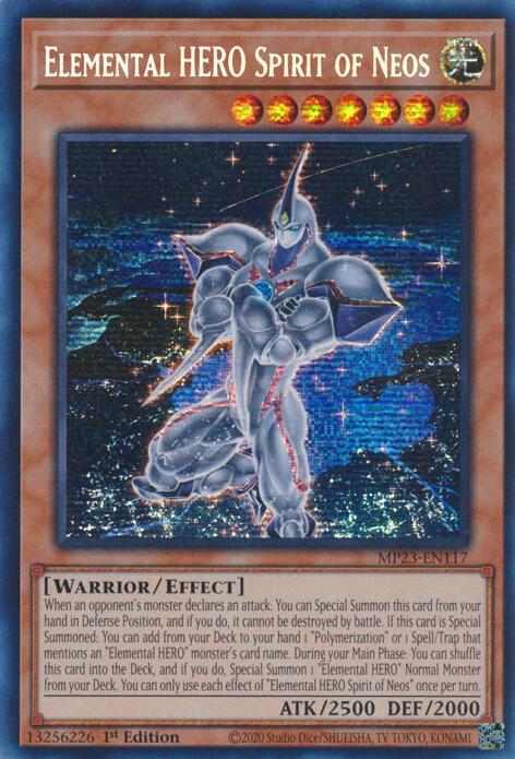 Elemental HERO Spirit of Neos MP23-EN117 card from 25th Anniversary Tin: Dueling Heroes Mega Pack