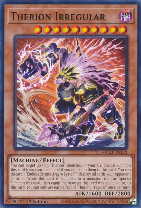 Therion Irregular MP23-EN120 card from 25th Anniversary Tin: Dueling Heroes Mega Pack
