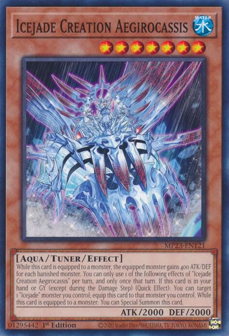 Icejade Creation Aegirocassis MP23-EN121 card from 25th Anniversary Tin: Dueling Heroes Mega Pack