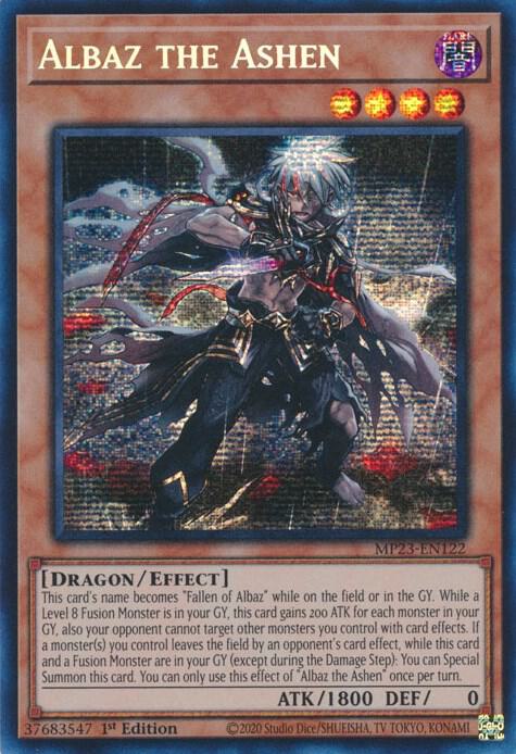 Albaz the Ashen MP23-EN122 card from 25th Anniversary Tin: Dueling Heroes Mega Pack