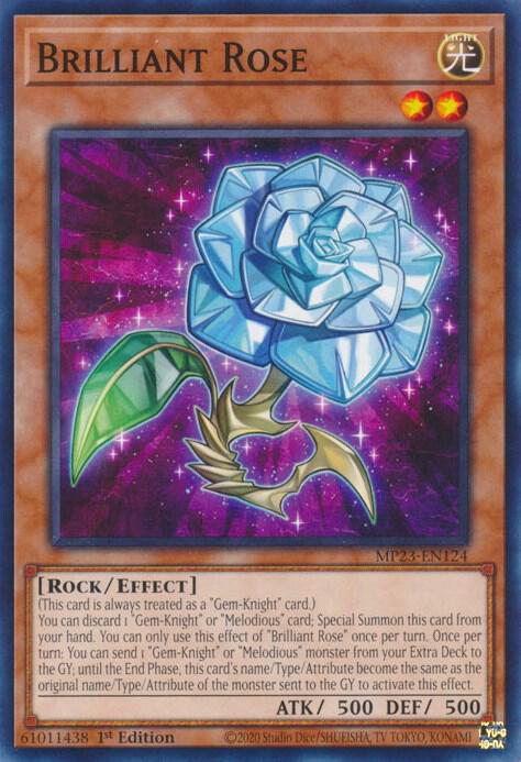 Brilliant Rose MP23-EN124 card from 25th Anniversary Tin: Dueling Heroes Mega Pack