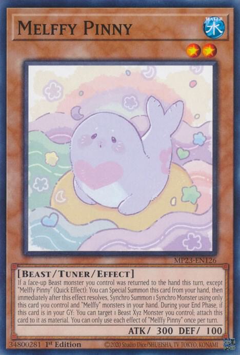 Melffy Pinny MP23-EN126 card from 25th Anniversary Tin: Dueling Heroes Mega Pack