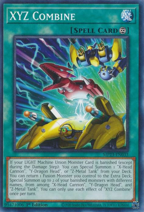 XYZ Combine MP23-EN033 card from 25th Anniversary Tin: Dueling Heroes Mega Pack