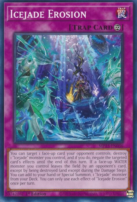 Icejade Erosion MP23-EN036 card from 25th Anniversary Tin: Dueling Heroes Mega Pack