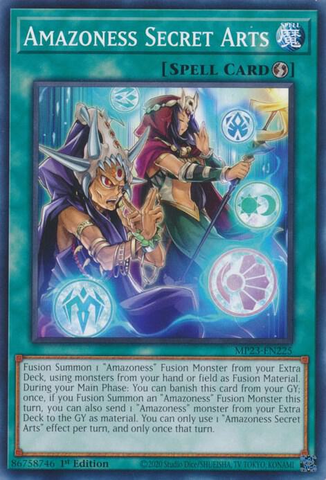Amazoness Secret Arts MP23-EN225 card from 25th Anniversary Tin: Dueling Heroes Mega Pack