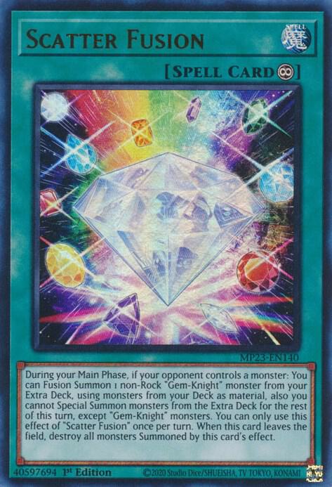 Scatter Fusion MP23-EN140 card from 25th Anniversary Tin: Dueling Heroes Mega Pack