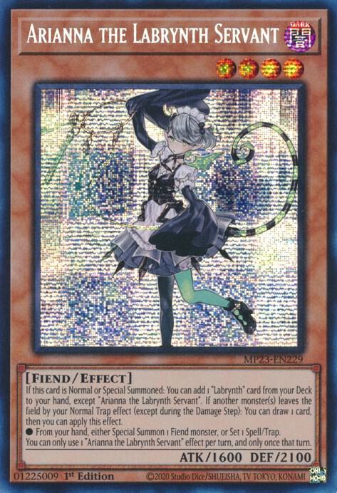 Arianna the Labrynth Servant MP23-EN229 card from 25th Anniversary Tin: Dueling Heroes Mega Pack