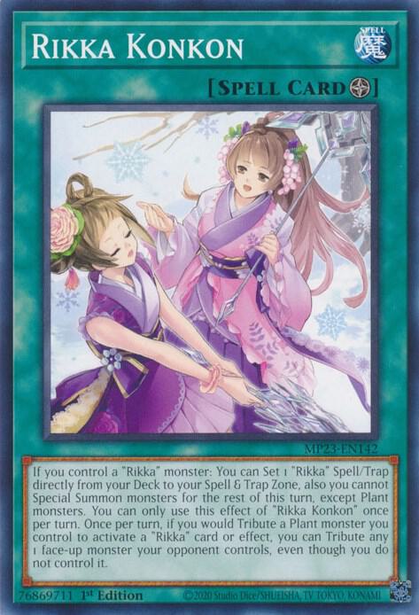 Rikka Konkon MP23-EN142 card from 25th Anniversary Tin: Dueling Heroes Mega Pack