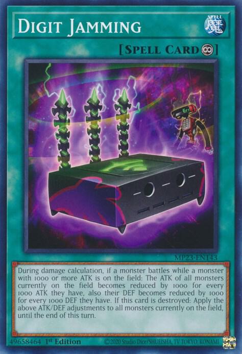 Digit Jamming MP23-EN143 card from 25th Anniversary Tin: Dueling Heroes Mega Pack