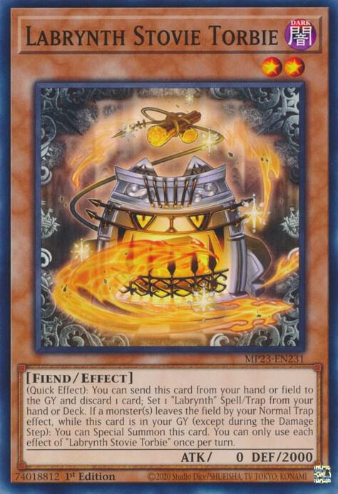 Labrynth Stovie Torbie MP23-EN231 card from 25th Anniversary Tin: Dueling Heroes Mega Pack