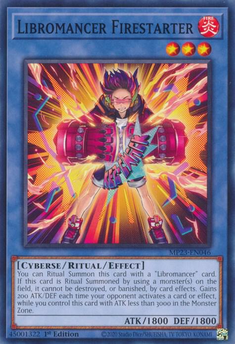 Libromancer Firestarter MP23-EN046 card from 25th Anniversary Tin: Dueling Heroes Mega Pack