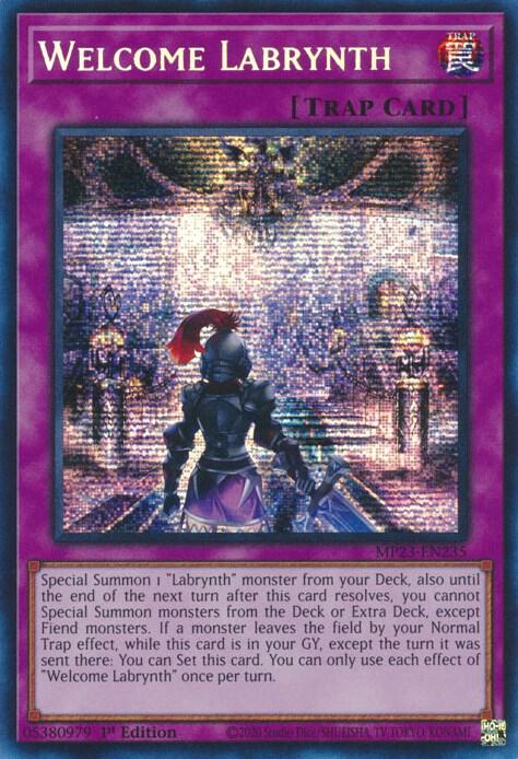 Welcome Labrynth MP23-EN235 card from 25th Anniversary Tin: Dueling Heroes Mega Pack