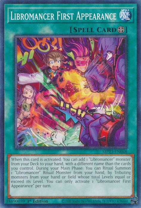 Libromancer First Appearance MP23-EN048 card from 25th Anniversary Tin: Dueling Heroes Mega Pack