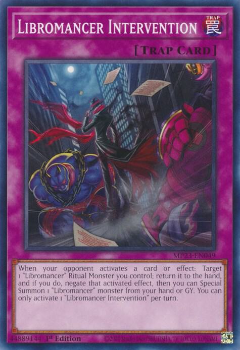 Libromancer Intervention MP23-EN049 card from 25th Anniversary Tin: Dueling Heroes Mega Pack