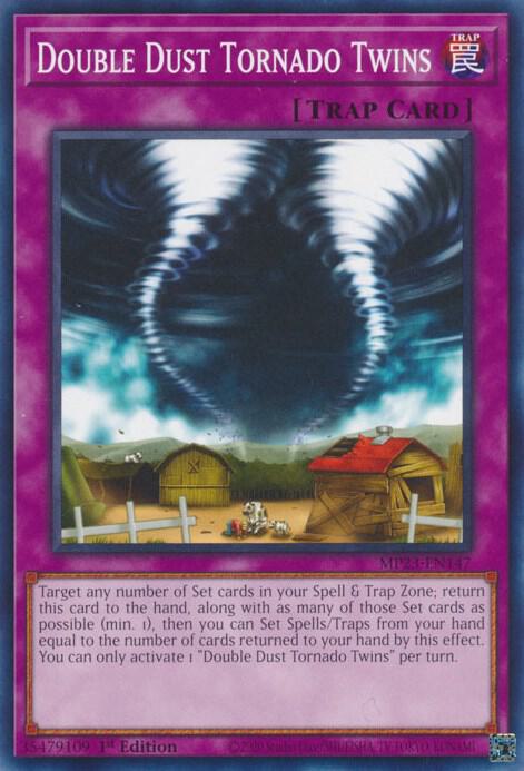 Double Dust Tornado Twins MP23-EN147 card from 25th Anniversary Tin: Dueling Heroes Mega Pack
