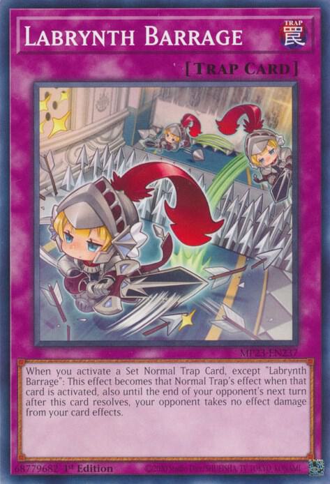 Labrynth Barrage MP23-EN237 card from 25th Anniversary Tin: Dueling Heroes Mega Pack