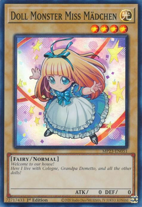 Doll Monster Miss Madchen MP23-EN051 card from 25th Anniversary Tin: Dueling Heroes Mega Pack
