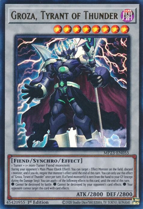 Groza, Tyrant of Thunder MP23-EN055 card from 25th Anniversary Tin: Dueling Heroes Mega Pack