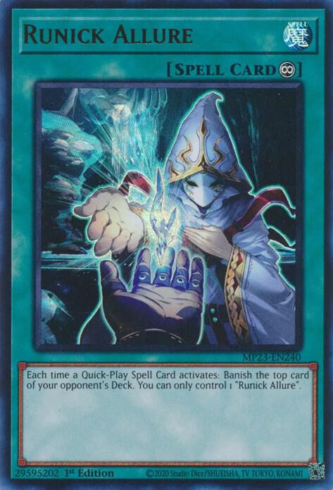 Runick Allure MP23-EN240 card from 25th Anniversary Tin: Dueling Heroes Mega Pack