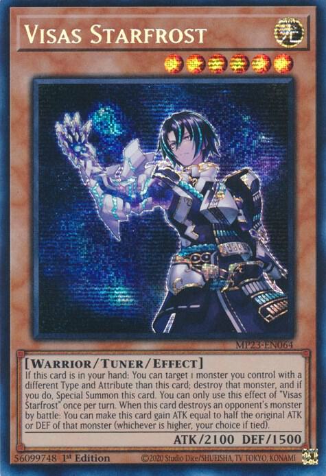 Visas Starfrost MP23-EN064 card from 25th Anniversary Tin: Dueling Heroes Mega Pack