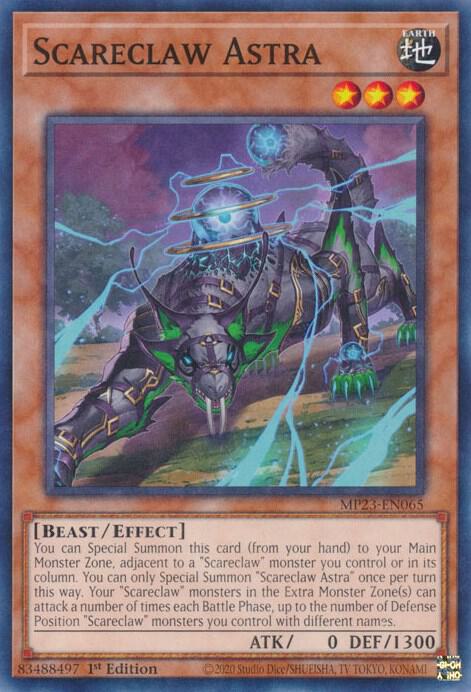 Scareclaw Astra MP23-EN065 card from 25th Anniversary Tin: Dueling Heroes Mega Pack