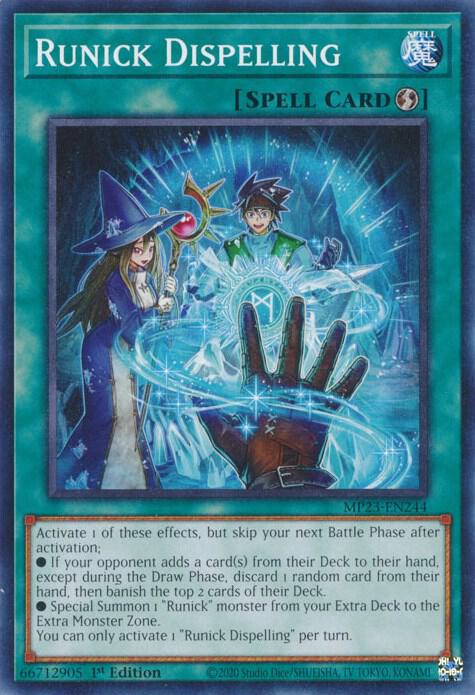 Runick Dispelling MP23-EN244 card from 25th Anniversary Tin: Dueling Heroes Mega Pack