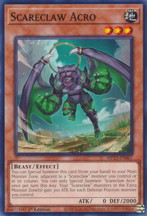 Scareclaw Acro MP23-EN067 card from 25th Anniversary Tin: Dueling Heroes Mega Pack