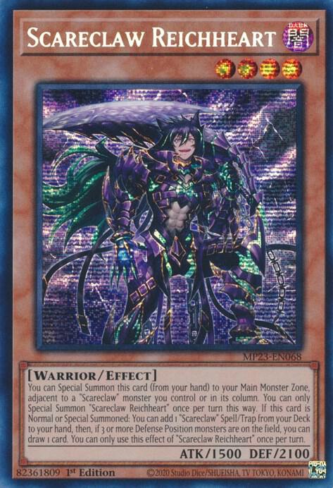 Scareclaw Reichheart MP23-EN068 card from 25th Anniversary Tin: Dueling Heroes Mega Pack