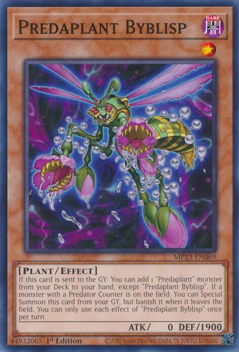 Predaplant Byblisp MP23-EN069 card from 25th Anniversary Tin: Dueling Heroes Mega Pack