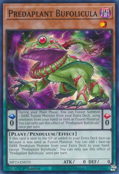 Predaplant Bufolicula MP23-EN070 card from 25th Anniversary Tin: Dueling Heroes Mega Pack