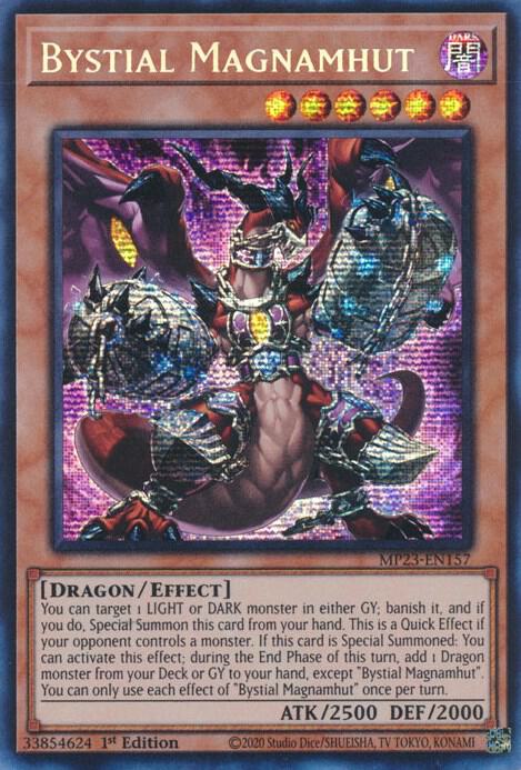 Bystial Magnamhut MP23-EN157 card from 25th Anniversary Tin: Dueling Heroes Mega Pack