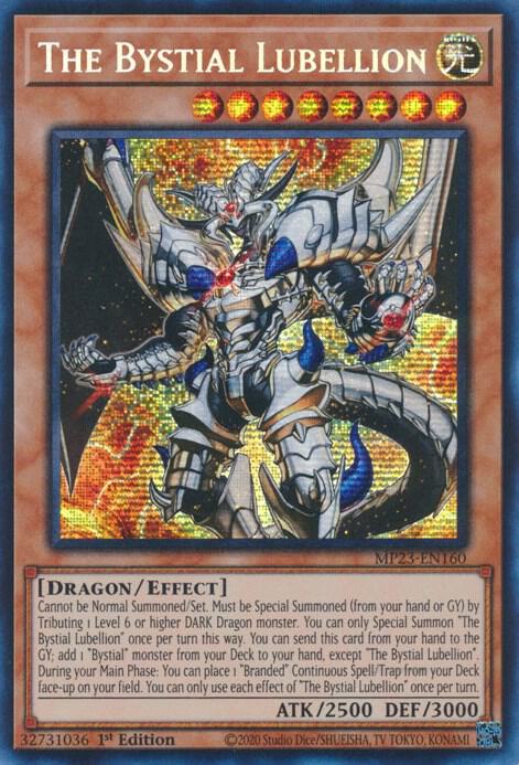 The Bystial Lubellion MP23-EN160 card from 25th Anniversary Tin: Dueling Heroes Mega Pack