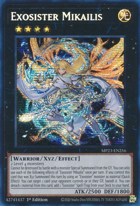 Exosister Mikailis MP23-EN256 card from 25th Anniversary Tin: Dueling Heroes Mega Pack