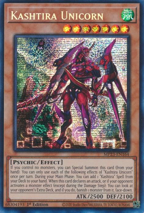 Kashtira Unicorn MP23-EN164 card from 25th Anniversary Tin: Dueling Heroes Mega Pack