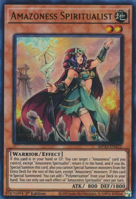 Amazoness Spiritualist MP23-EN222 card from 25th Anniversary Tin: Dueling Heroes Mega Pack