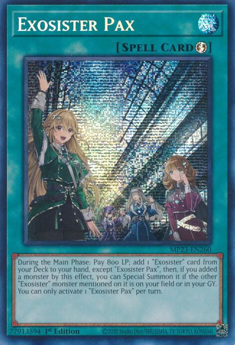 Exosister Pax MP23-EN260 card from 25th Anniversary Tin: Dueling Heroes Mega Pack