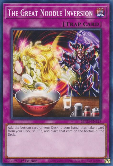 The Great Noodle Inversion MP23-EN215 card from 25th Anniversary Tin: Dueling Heroes Mega Pack
