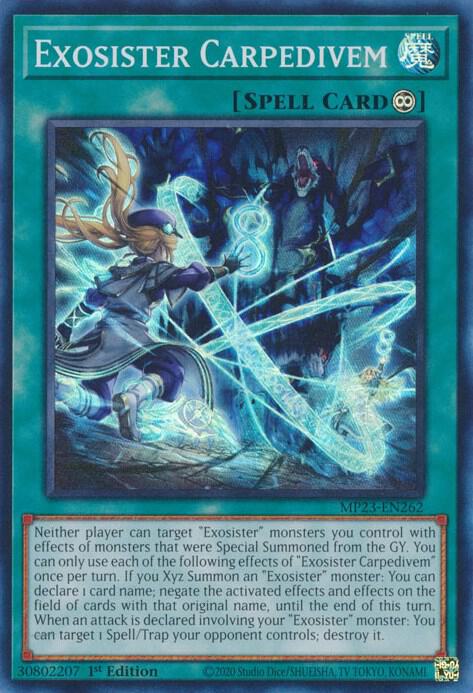 Exosister Carpedivem MP23-EN262 card from 25th Anniversary Tin: Dueling Heroes Mega Pack