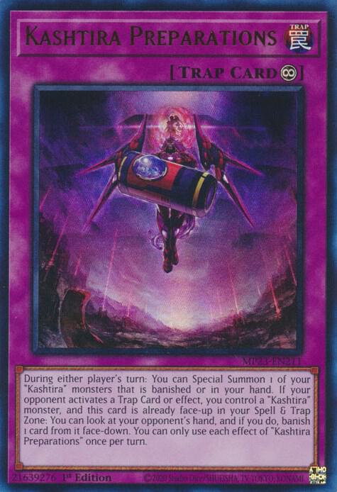 Kashtira Preparations MP23-EN211 card from 25th Anniversary Tin: Dueling Heroes Mega Pack
