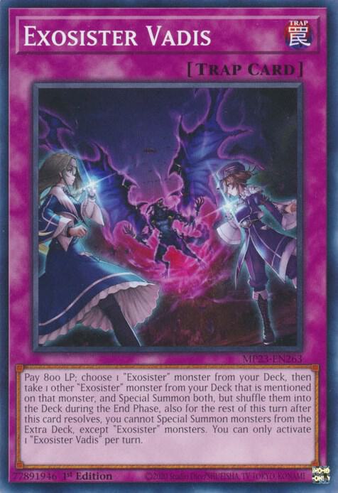 Exosister Vadis MP23-EN263 card from 25th Anniversary Tin: Dueling Heroes Mega Pack