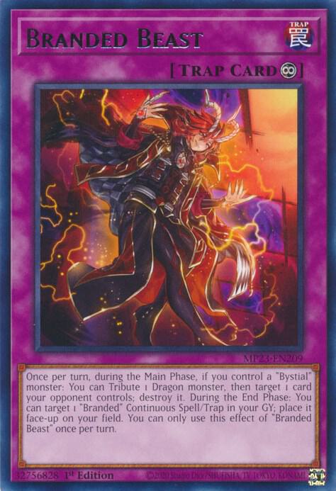 Branded Beast MP23-EN209 card from 25th Anniversary Tin: Dueling Heroes Mega Pack